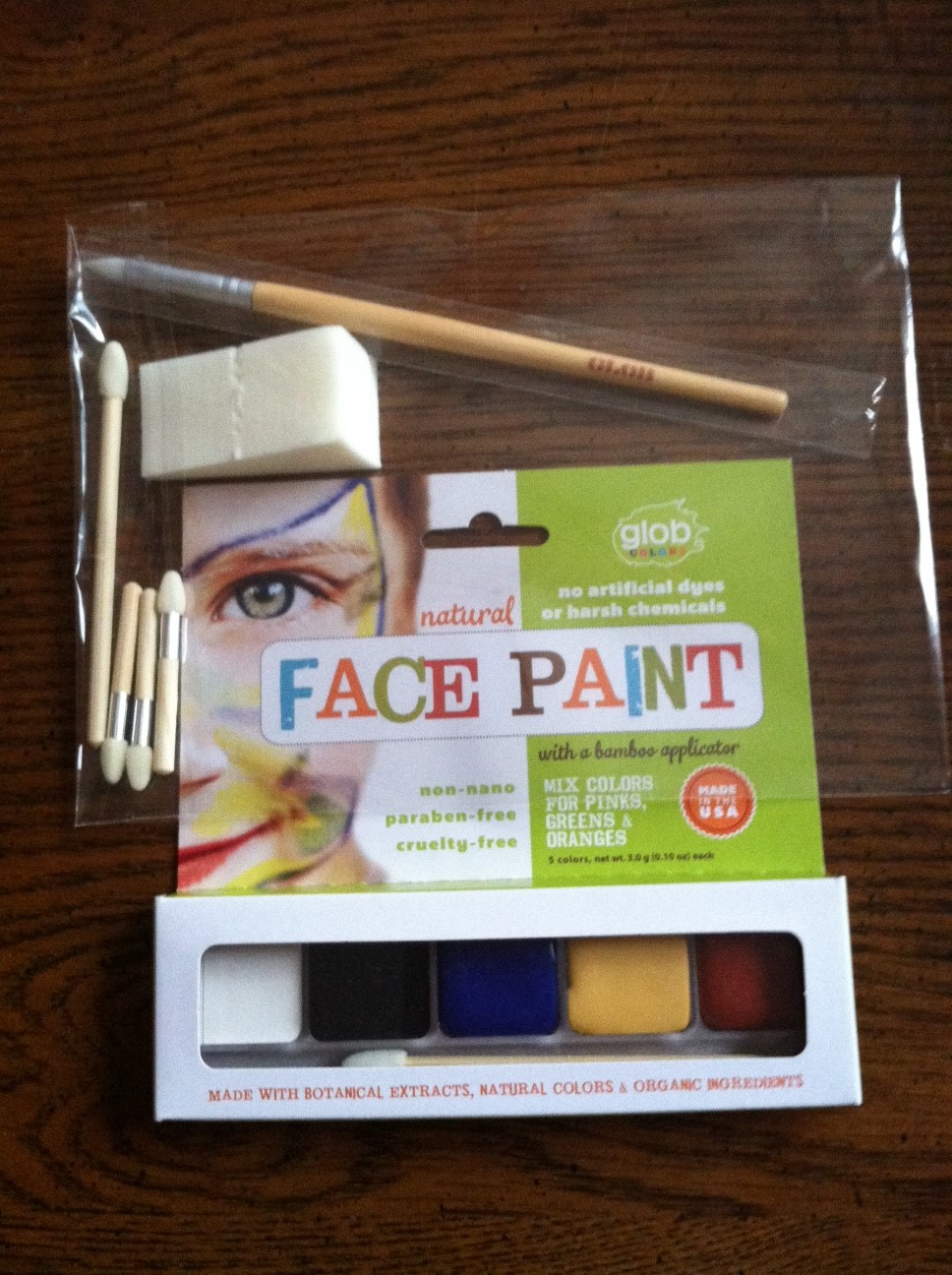 Glob Colors Natural Face Paint